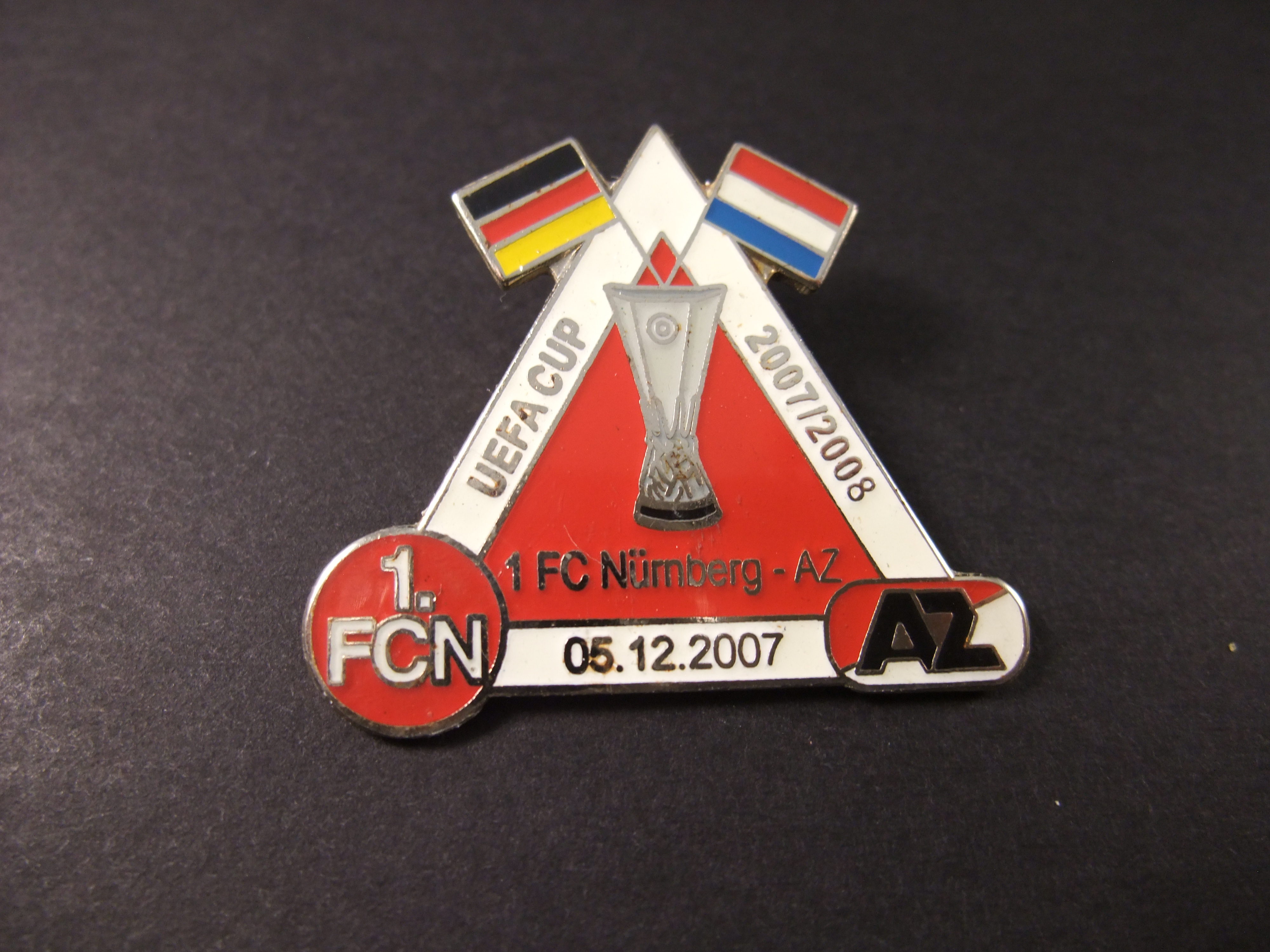 1. FC Nürnberg -AZ, UEFA Cup voetbal 2007-2008